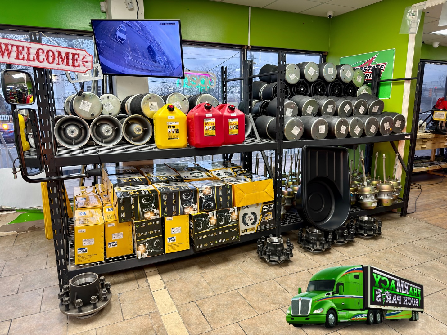 Our store - fully stocked with truck parts